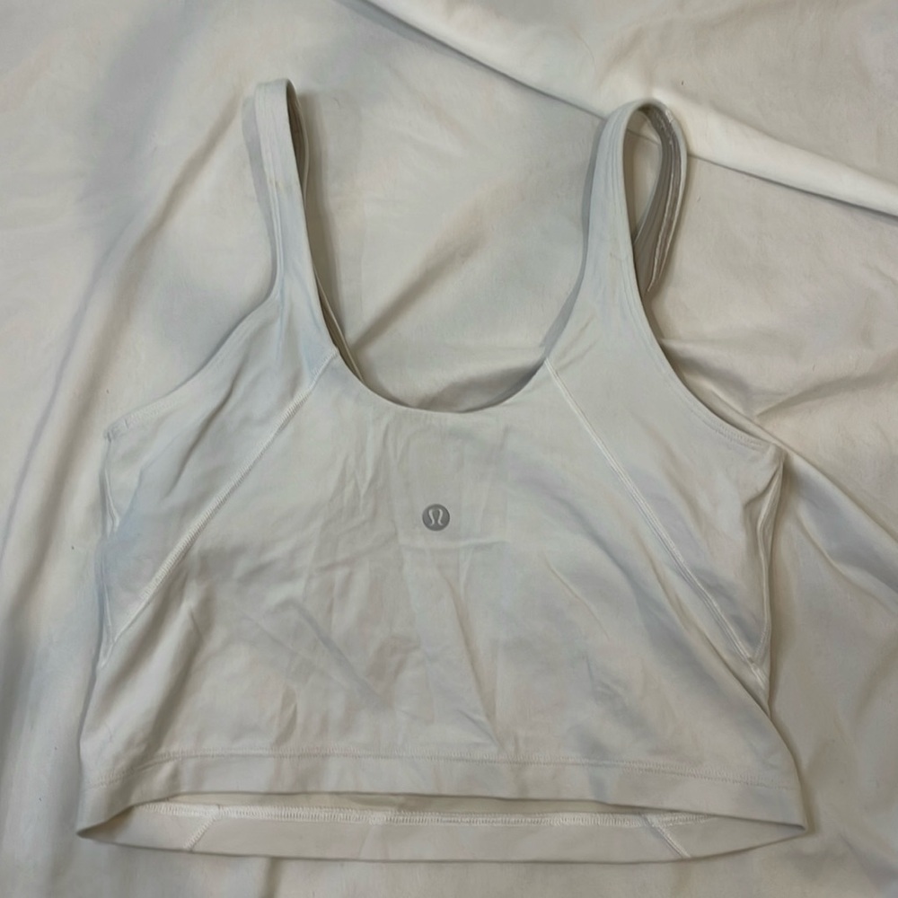 Lululemon White Align Tank Sz 8